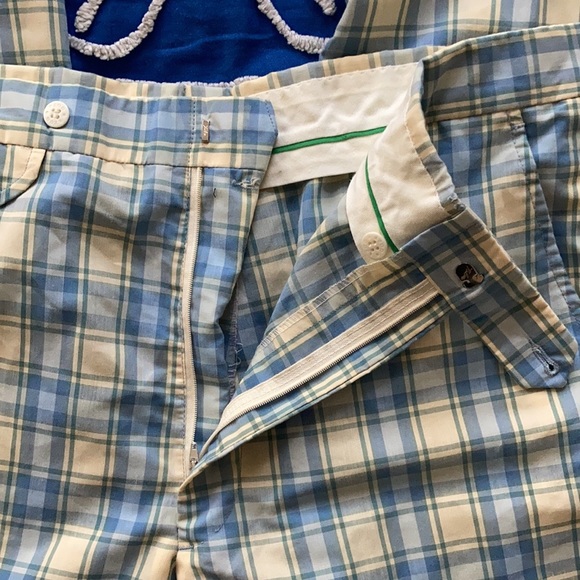 Vintage 90โs Izod Checkered Bootcut Golf Pants Unisex High Waisted 10/12 - Picture 9 of 11